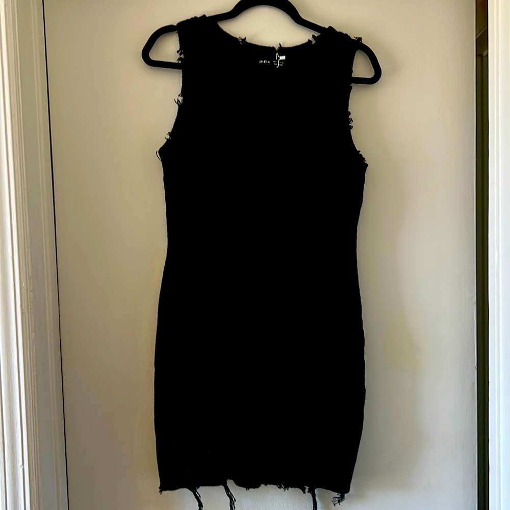 Cute little punk, torn sweater dress